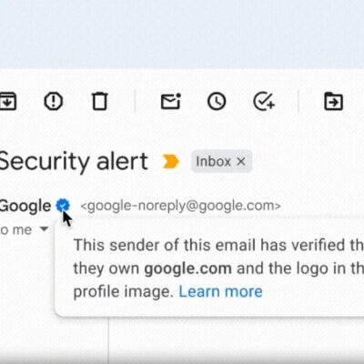 Google Introduces Blue Checkmark to Verify Email Sender's Identity in Gmail for Safer Mail Communication