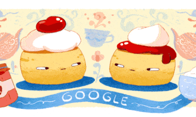 Celebrating Scones Google Doodle
