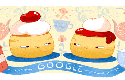 Celebrating Scones Google Doodle