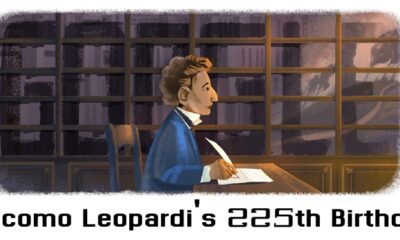 Giacomo Leopardi 225th Birthday Google Doodle