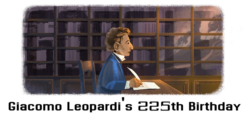 Giacomo Leopardi 225th Birthday Google Doodle