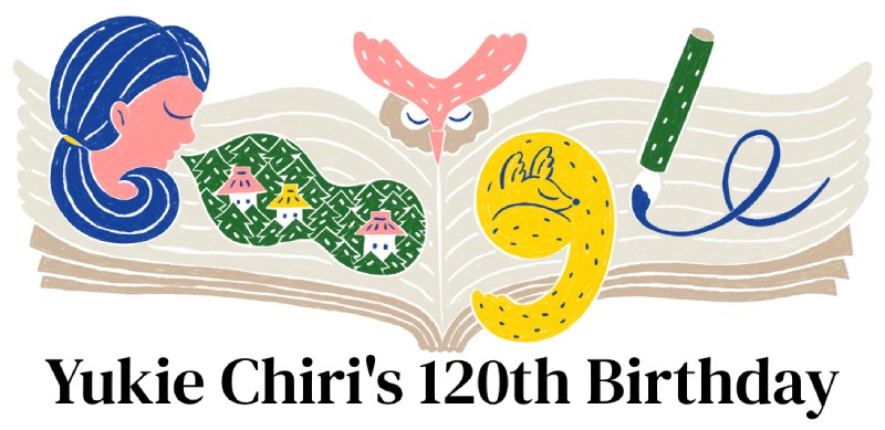 Yukie Chiri 120th Birthday Google Doodle