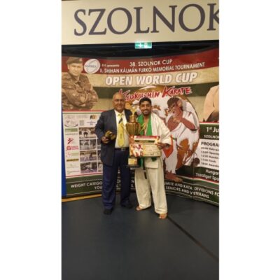 Shyamantak Ganguly First Indian to win a position( 3rd place) in Full Contact Karate open world cup in the adult Kumite Category