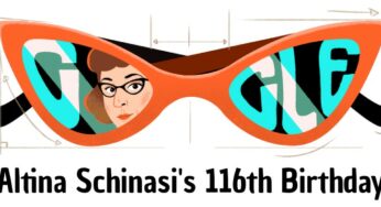 Altina Schinasi: Google Doodle Celebrates the116th Birthday of Designer of Harlequin “Cat-Eye” Glasses