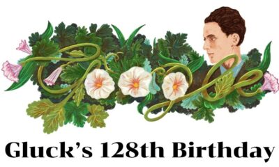 Gluck 128th Birthday Google Doodle