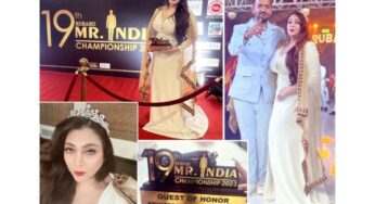 Princess Dyana Shiffaire Attends 19th Rubaru Mr.India 2023 As Guest of Honor