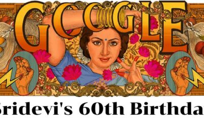 Sridevi 60th Birthday Google Doodle