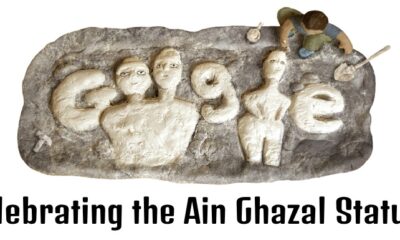 Celebrating the Ain Ghazal Statues Google Doodle