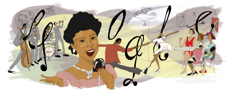 Adelaide Hall 122nd Birthday Google Doodle