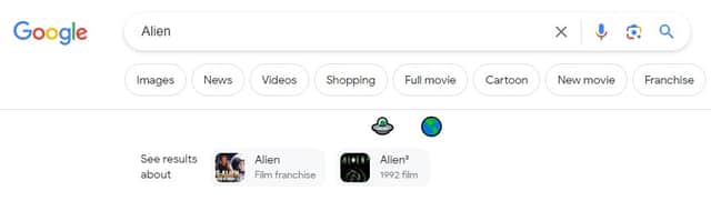 Google Halloween search 2023 Alien