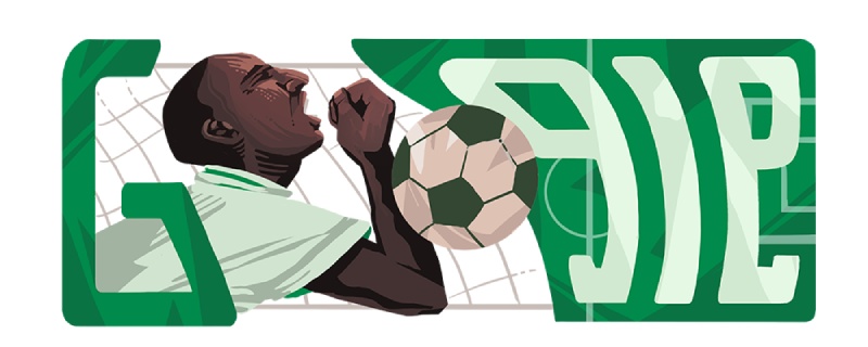 Rashidi Yekini 60th Birthday Google Doodle