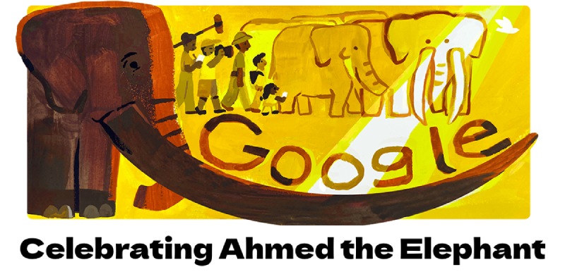 Celebrating Ahmed the Elephant Google Doodle