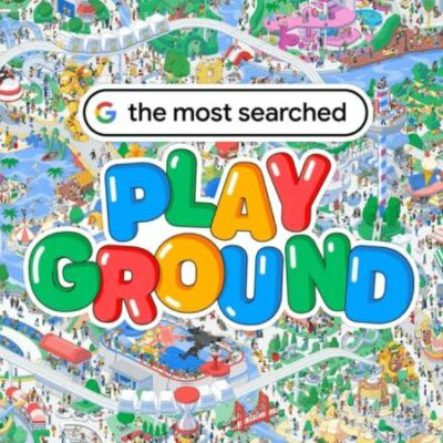 Play the Google Doodle game and explore the most searched playground in celebration of Googles 25th anniversary
