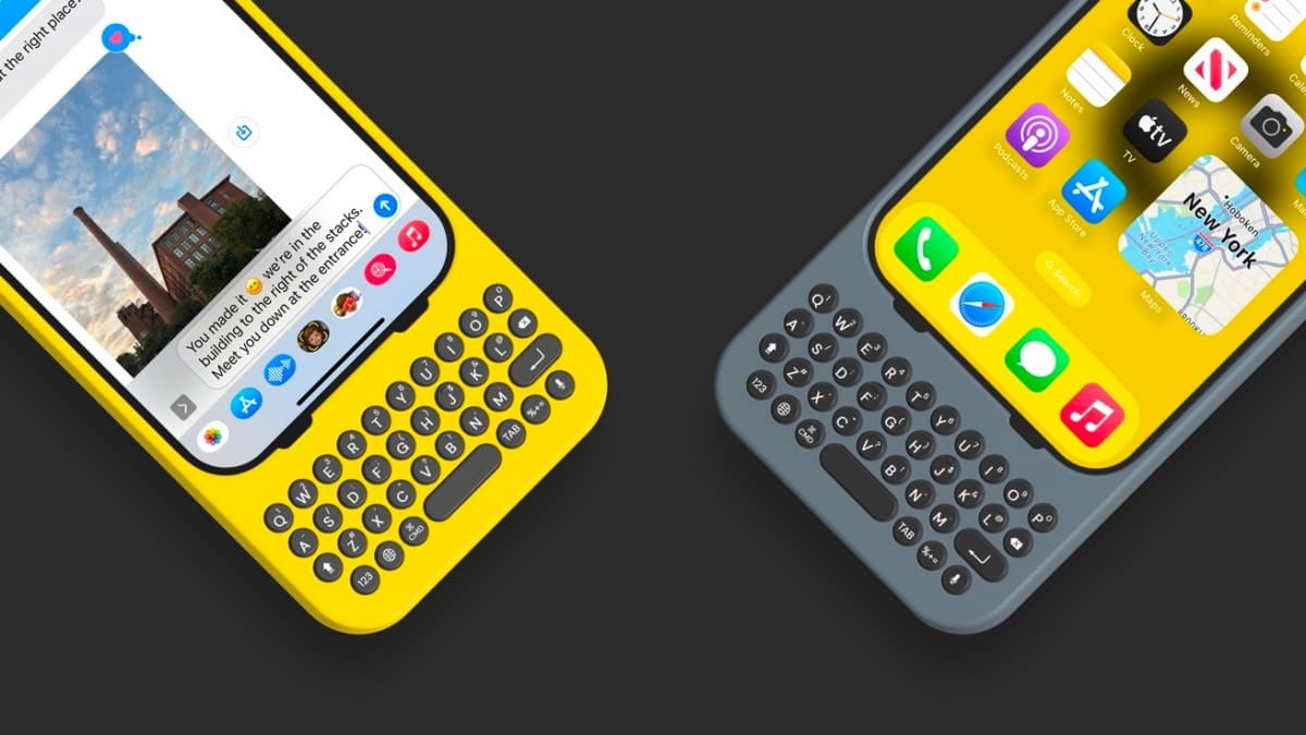 A physical QWERTY keyboard for the iPhone Pro models is released by Clicks