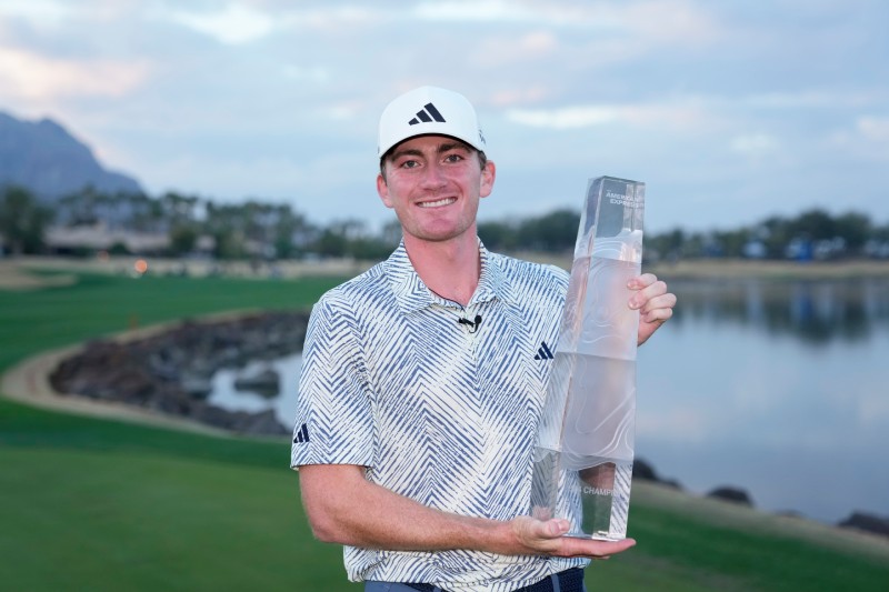 Nick Dunlap wins a tournament on the PGA Tour for the first time in his 33 years as an amateur