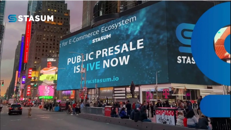 Stasum Token (STM) Unleashes Excitement Striking Time Square Announcement Marks Public Presale Launch