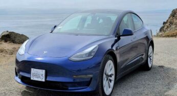 The updated Model 3 is released by Tesla in North America