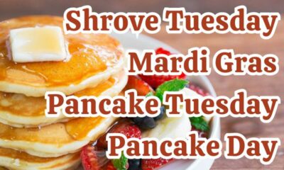 Shrove Tuesday, Mardi Gras, Pancake Tuesday, or Pancake Day