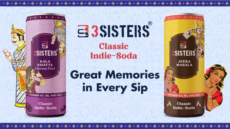Adhar Beverages Launches 3Sisters Classic Indie Soda Redefining Refreshment with Indian Flavors