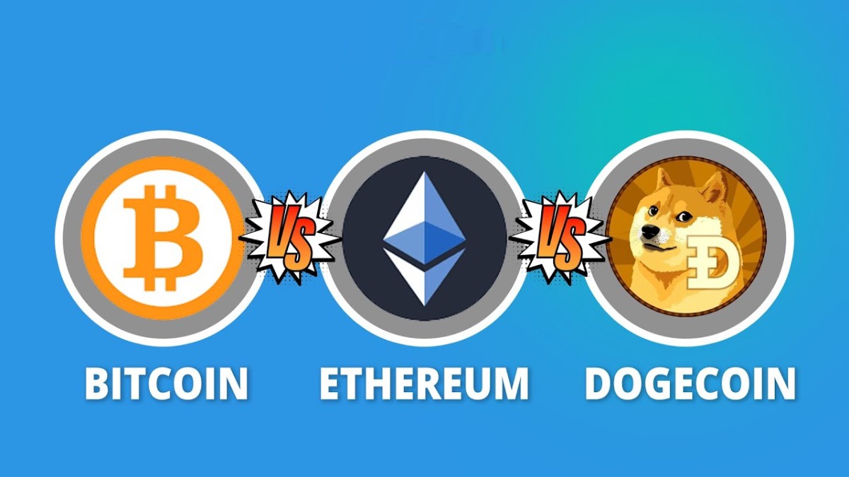 Difference between Bitcoin, Ethereum and Dogecoin