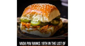 List of Top 50 Best Sandwiches in the World, Vada Pav Ranks 19th