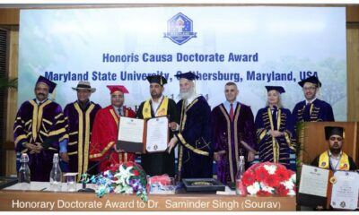 Honorary Doctorate Award to Dr. Saminder Singh (Sourav) in the field of Public Administration