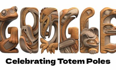 Celebrating Totem Poles Google Doodle