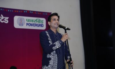 Celebrating Hindi with words and vision Dr Kumar Vishwas recites poetry for Power Grid Corporation of India Limited in New Delhi