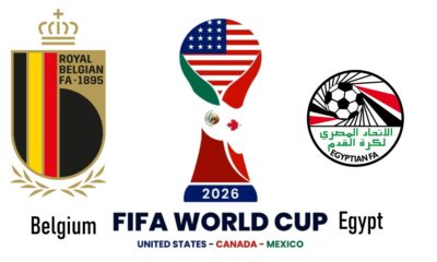 Belgium vs Egypt, 2026 FIFA World Cup